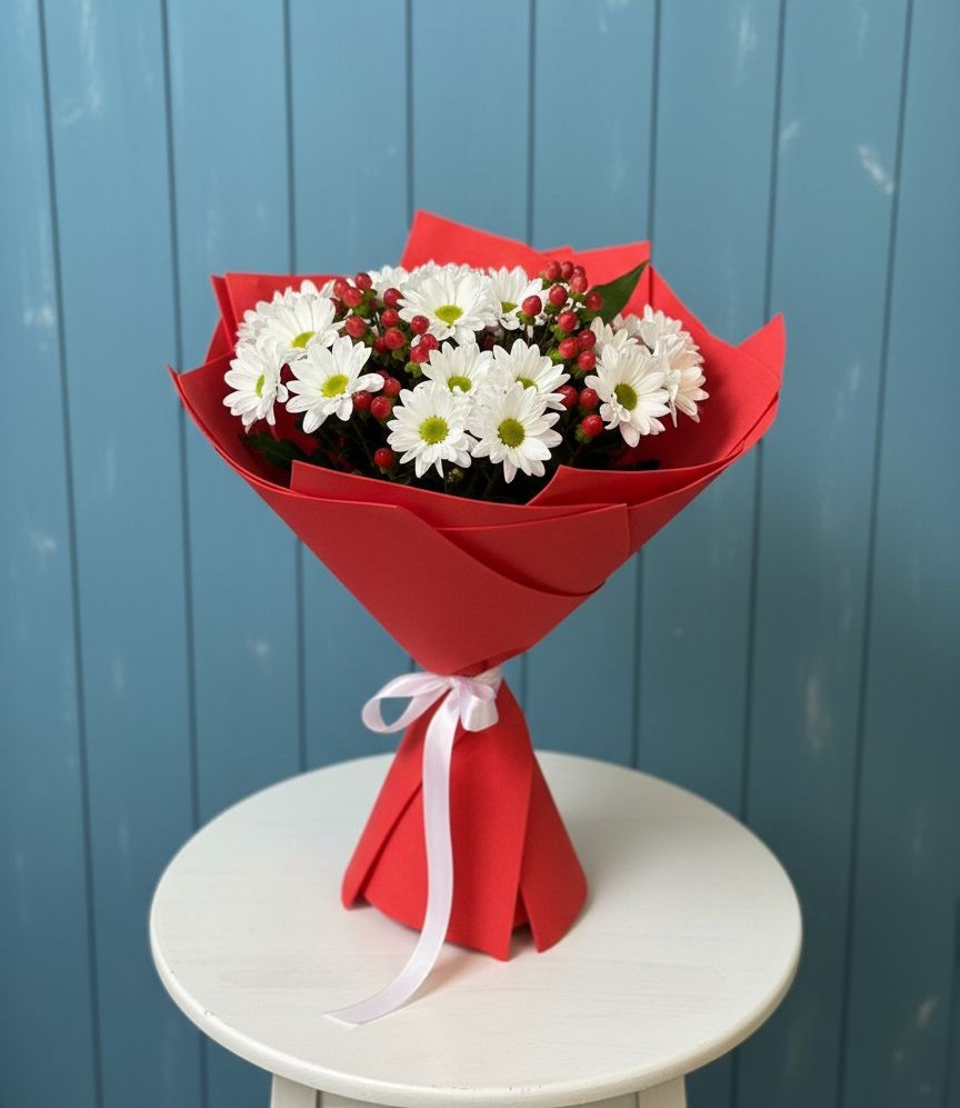 Букет цветов из: Хризантемы в Анне