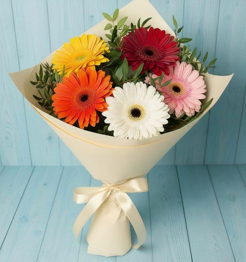 Букет цветов из: Герберы в Анне