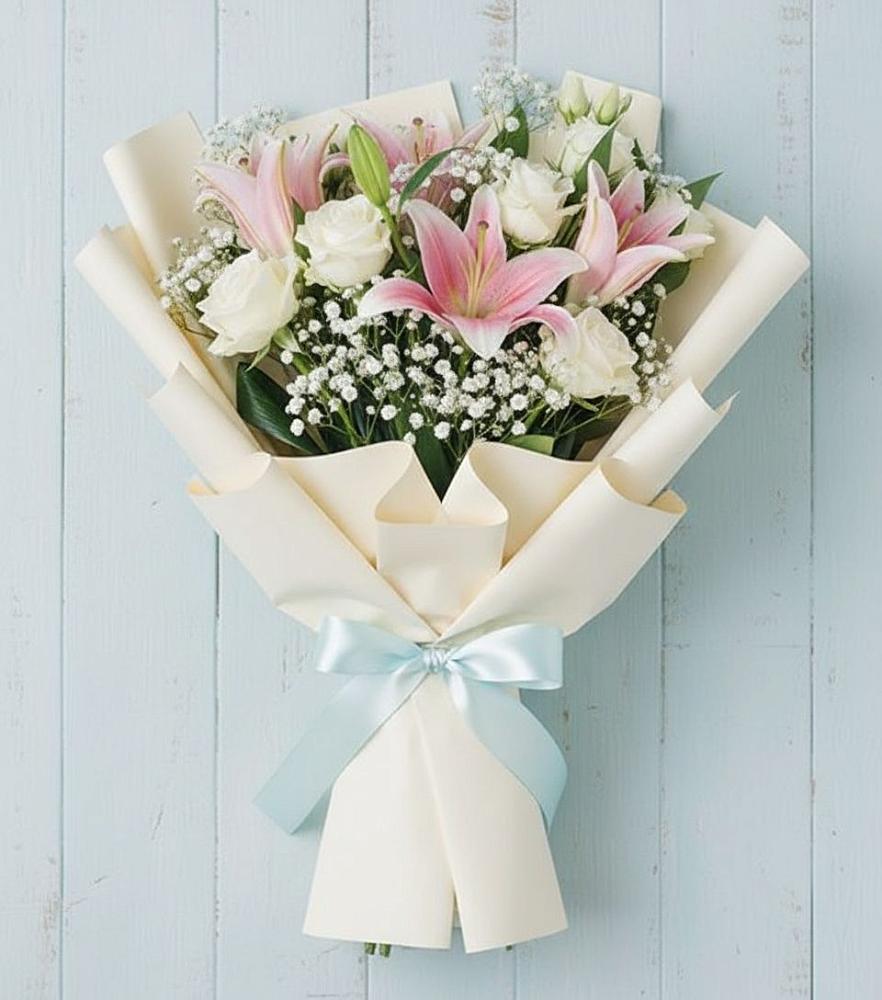 Букет цветов из: Лилии в Анне