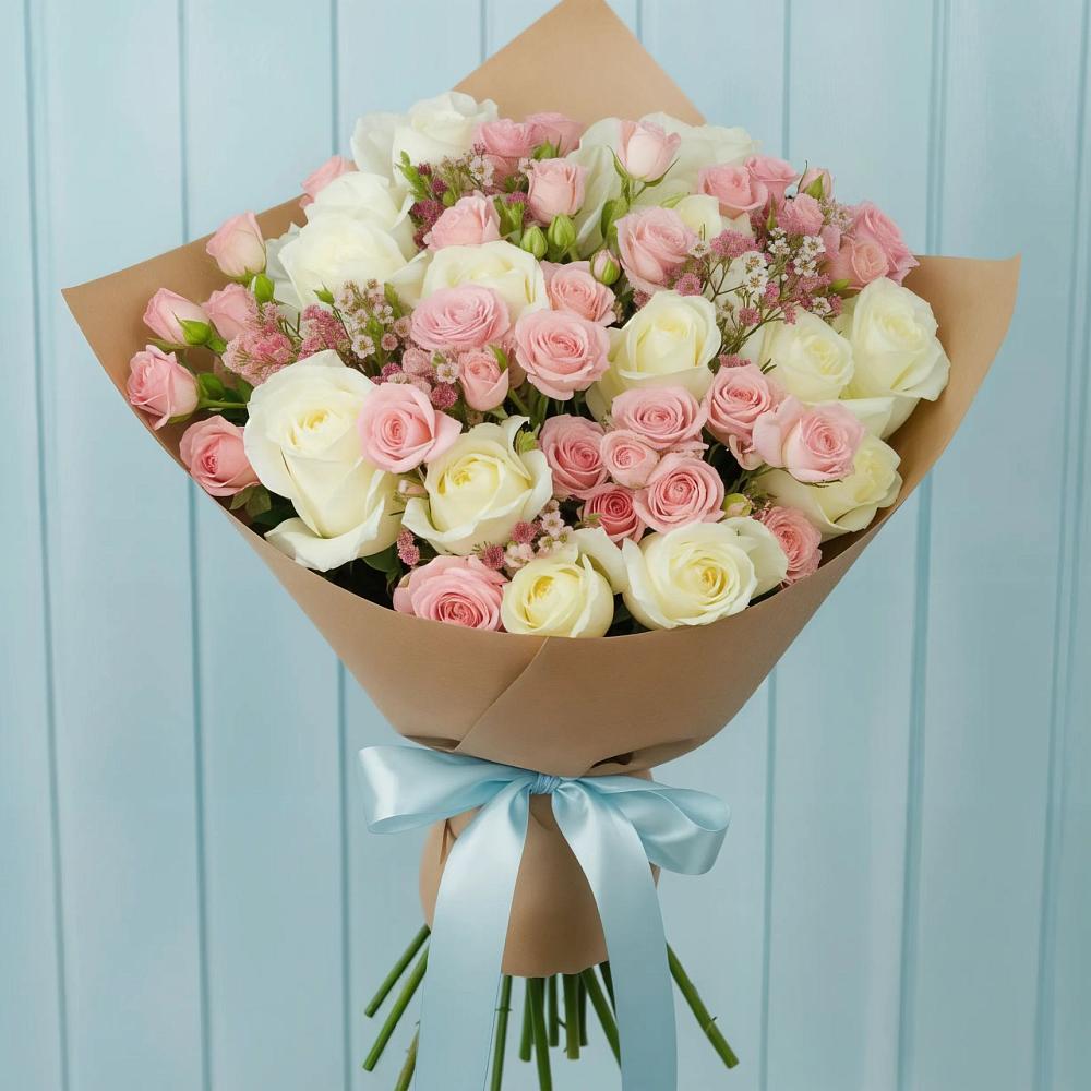 Букет цветов из: Розы в Анне