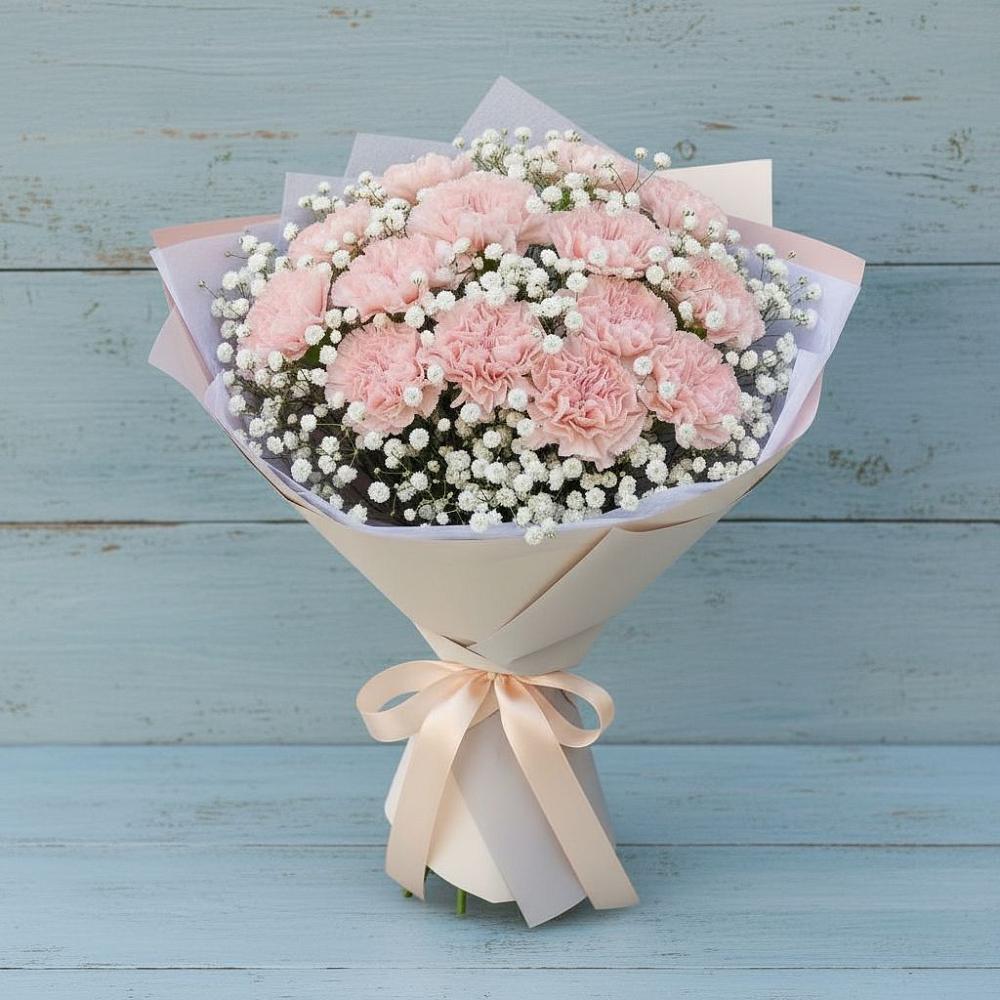 Букет цветов из: Гвоздики в Анне