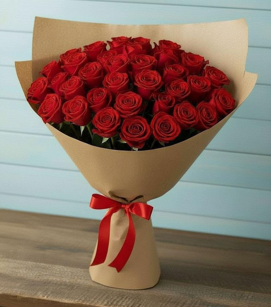 Букет Красные розы Милано в Анне
