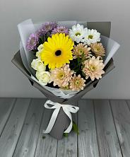 Букет цветов из:  Розы, Герберы и Хризантемы в Анне