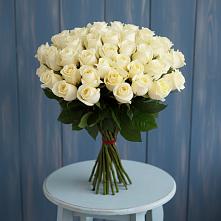 Букет 51 Белая роза Эдлесс Лав #REPLACE_PRED# Анне