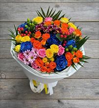 Букет цветов из:  Розы и Хризантемы в Анне