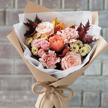 Букет цветов из:  Гвоздики, Хризантемы и Розы в Анне