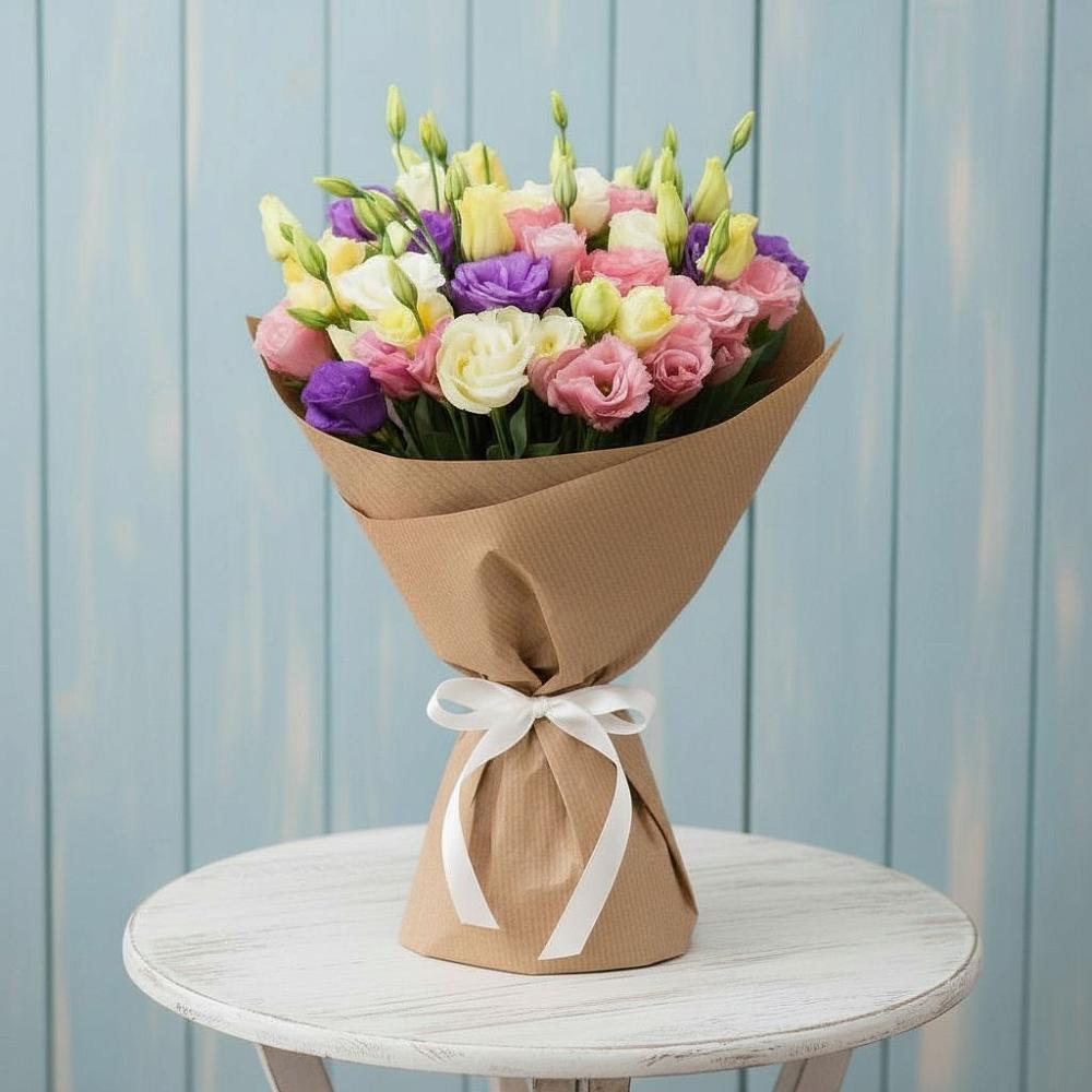 Букет цветов из: Лизиантусы в Анне