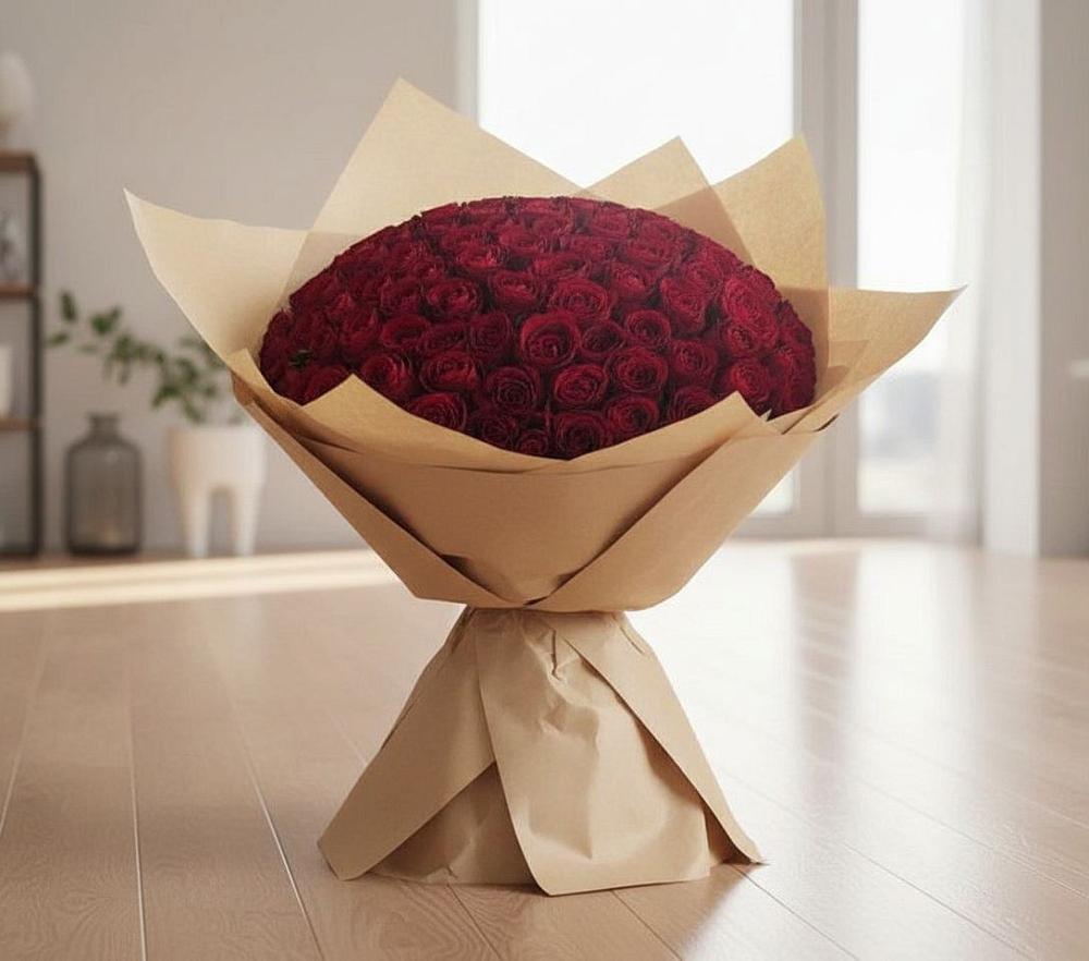 Букет 101 Красная роза в Анне