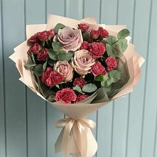 Букет цветов из:  Гвоздики и Розы #REPLACE_PRED# Анне