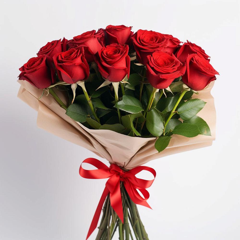 Букет 11 Красных роз Эдлесс Лав в Анне